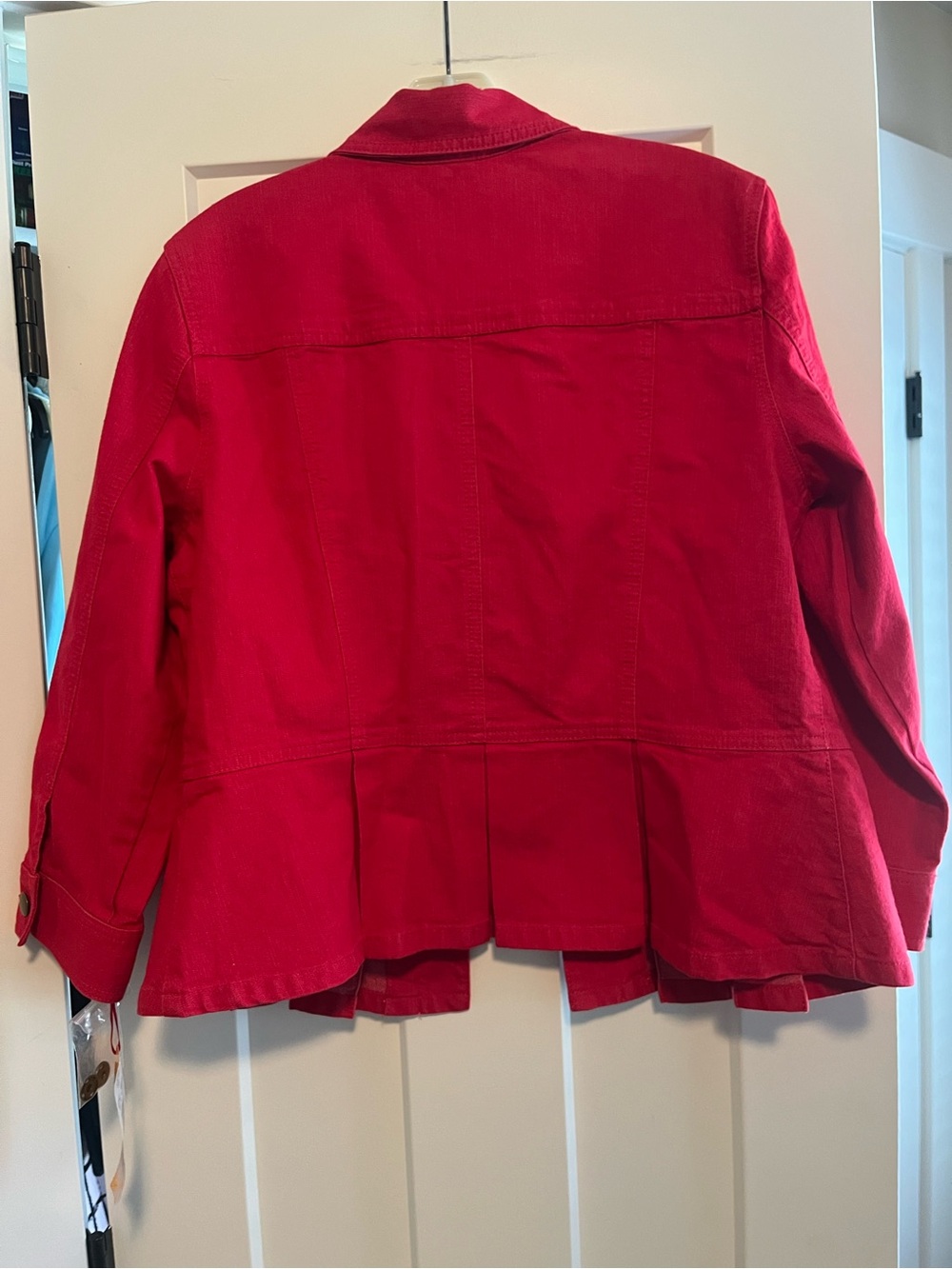 Ruby Red Jacket with Decorative Buttons - Picture 7 of 10